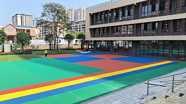 柳州新葉城幼兒園EPDM塑膠地板